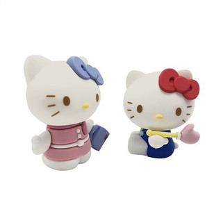 3D Anime Hello Kitty Cat yumshoq Pvc o'yinchoq