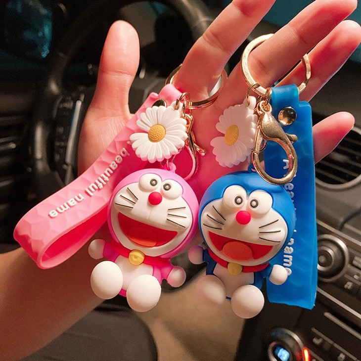 Custom Silicone Doraemon Keychain